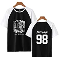 Los mejores  - Unisexo R.I.P Juice WRLD 3D Estampada Camiseta de Manga Corta Labor de Retazos Casual T-Shirt Tops Blusa para Verano